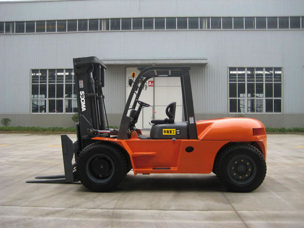 12 Ton Diesel Forklift With Cummins Engine Socma Large Tonnage Forklift Truck Sale